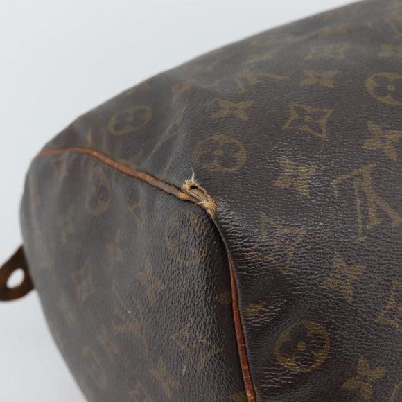 LOUIS VUITTON Monogram Speedy 35 Hand Bag M41524 LV Auth 196029