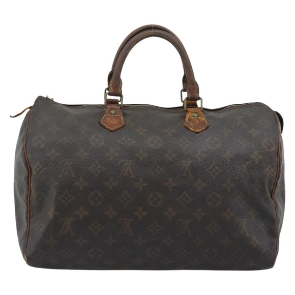 LOUIS VUITTON Monogram Speedy 35 Hand Bag M41524 LV Auth 196029