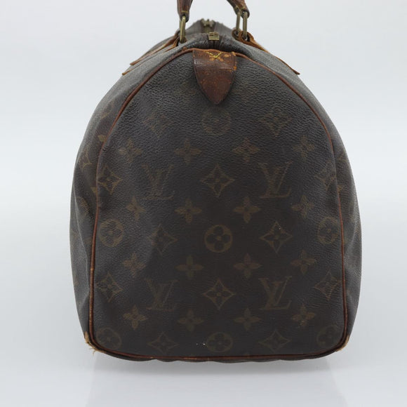 LOUIS VUITTON Monogram Speedy 35 Hand Bag M41524 LV Auth 196029