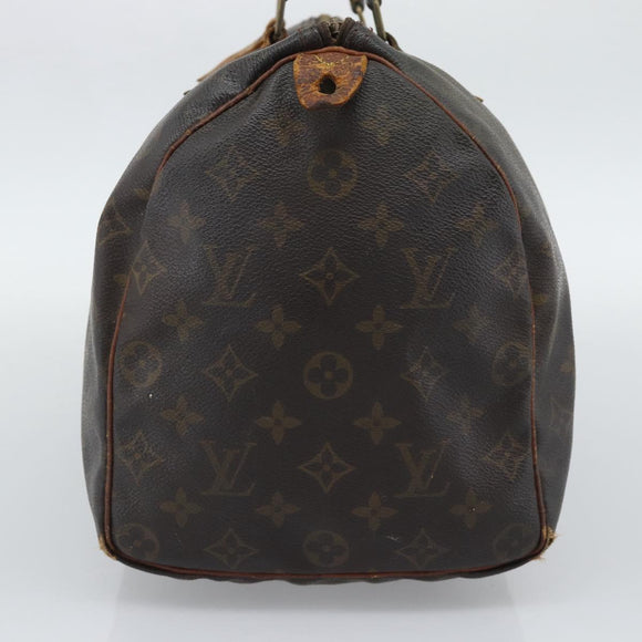 LOUIS VUITTON Monogram Speedy 35 Hand Bag M41524 LV Auth 196029