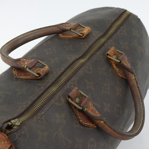 LOUIS VUITTON Monogram Speedy 35 Hand Bag M41524 LV Auth 196029