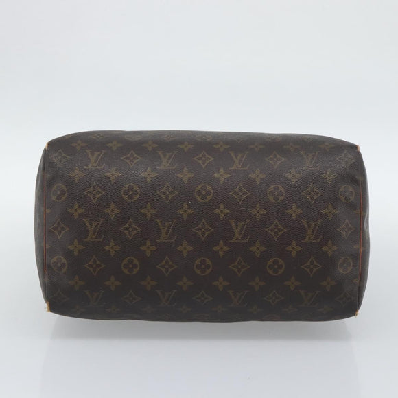 LOUIS VUITTON Monogram Speedy 35 Hand Bag M41524 LV Auth 196029