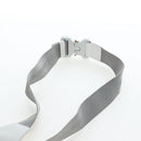Christian Dior Saddle Bag Body Bag Leather Gray Silver Auth 196031V-11