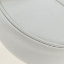 Christian Dior Saddle Bag Body Bag Leather Gray Silver Auth 196031V-14