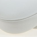 Christian Dior Saddle Bag Body Bag Leather Gray Silver Auth 196031V-17