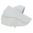 Christian Dior Saddle Bag Body Bag Leather Gray Silver Auth 196031V-2