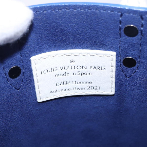 LOUIS VUITTON Sac XS Hand Bag Leather Blue M80841 LV Auth 196032M