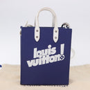 LOUIS VUITTON Sac XS Hand Bag Leather Blue M80841 LV Auth 196032M-12