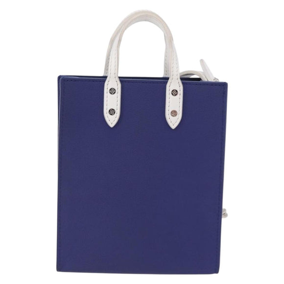 LOUIS VUITTON Sac XS Hand Bag Leather Blue M80841 LV Auth 196032M