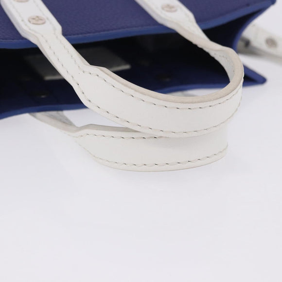 LOUIS VUITTON Sac XS Hand Bag Leather Blue M80841 LV Auth 196032M