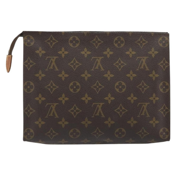 LOUIS VUITTON Monogram Poche Toilette 26 Pouch M47542 LV Auth 196033