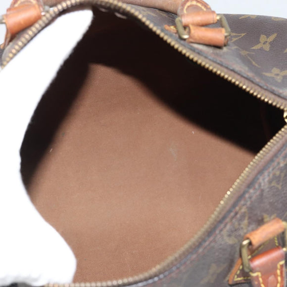 LOUIS VUITTON Monogram Speedy 25 Hand Bag M41528 LV Auth 196034