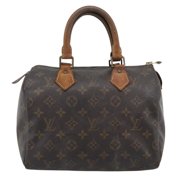 LOUIS VUITTON Monogram Speedy 25 Hand Bag M41528 LV Auth 196034