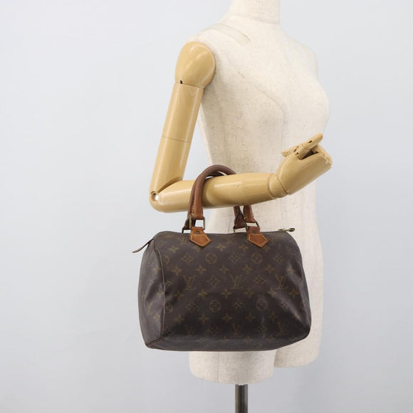 LOUIS VUITTON Monogram Speedy 25 Hand Bag M41528 LV Auth 196034