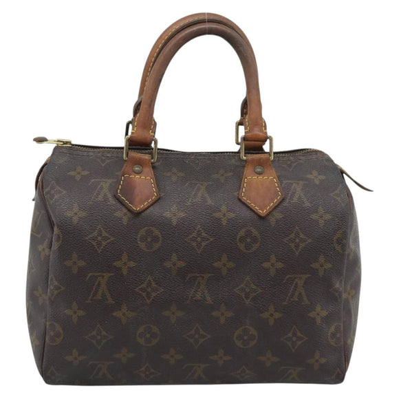 LOUIS VUITTON Monogram Speedy 25 Hand Bag M41528 LV Auth 196034