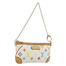 LOUIS VUITTON Monogram Multicolor Pochette Mira MM White M60096 LV Auth 196035V-1