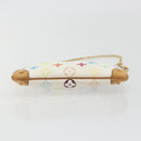 LOUIS VUITTON Monogram Multicolor Pochette Mira MM White M60096 LV Auth 196035V-5
