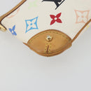 LOUIS VUITTON Monogram Multicolor Pochette Mira MM White M60096 LV Auth 196035V-9