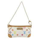 LOUIS VUITTON Monogram Multicolor Pochette Mira MM White M60096 LV Auth 196035V-13