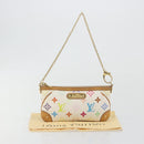 LOUIS VUITTON Monogram Multicolor Pochette Mira MM White M60096 LV Auth 196035V-25