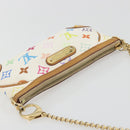 LOUIS VUITTON Monogram Multicolor Pochette Mira MM White M60096 LV Auth 196035V-6