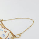 LOUIS VUITTON Monogram Multicolor Pochette Mira MM White M60096 LV Auth 196035V-14