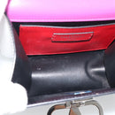 VALENTINO Shoulder Bag Leather 2way Purple Silver Auth 196036A-11