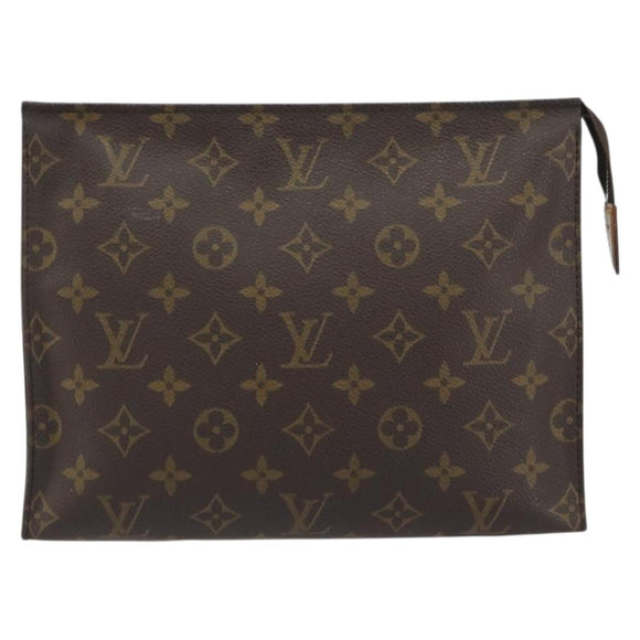 LOUIS VUITTON Monogram Poche Toilette 26 Pouch M47542 LV Auth 196037A
