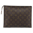 LOUIS VUITTON Monogram Poche Toilette 26 Pouch M47542 LV Auth 196037A-2