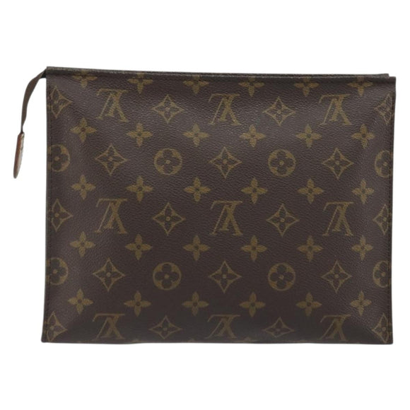 LOUIS VUITTON Monogram Poche Toilette 26 Pouch M47542 LV Auth 196037A
