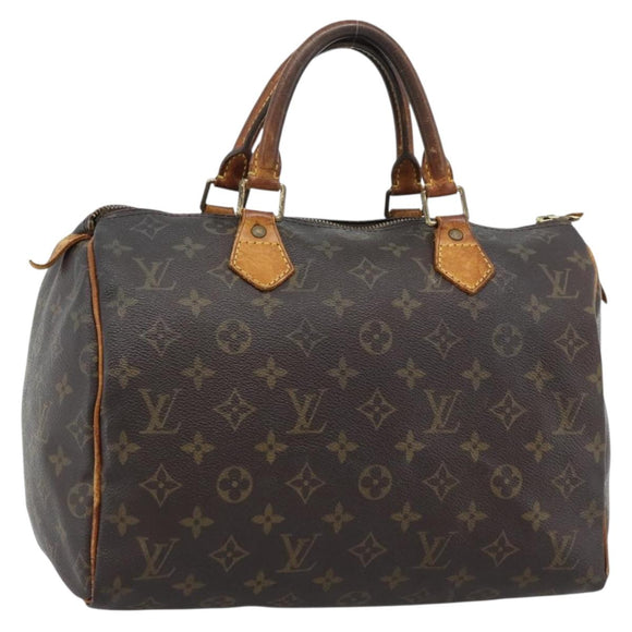 LOUIS VUITTON Monogram Speedy 30 Hand Bag M41526 LV Auth 196038