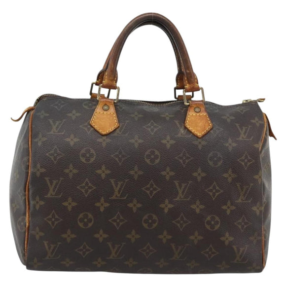 LOUIS VUITTON Monogram Speedy 30 Hand Bag M41526 LV Auth 196038