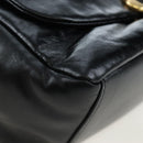 BALENCIAGA Monaco Sling Bag Leather Black Gold 787896 Auth 196040M-15