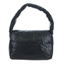BALENCIAGA Monaco Sling Bag Leather Black Gold 787896 Auth 196040M-2