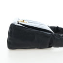 BALENCIAGA Monaco Sling Bag Leather Black Gold 787896 Auth 196040M-4