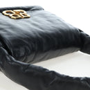 BALENCIAGA Monaco Sling Bag Leather Black Gold 787896 Auth 196040M-6