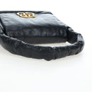 BALENCIAGA Monaco Sling Bag Leather Black Gold 787896 Auth 196040M-7