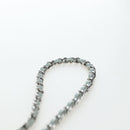 CHANEL Matelasse Chain Glasses Case Caviar Skin Light Blue CC Auth 196041M-8