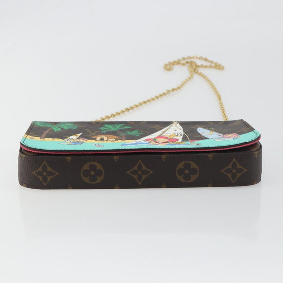 LOUIS VUITTON Monogram Vivienne Pochette Felice Bag M82627 LV Auth 196042M