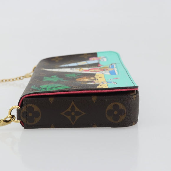 LOUIS VUITTON Monogram Vivienne Pochette Felice Bag M82627 LV Auth 196042M