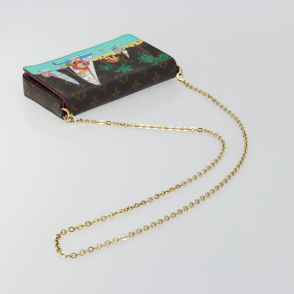 LOUIS VUITTON Monogram Vivienne Pochette Felice Bag M82627 LV Auth 196042M