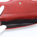 GUCCI GG Canvas Guccissima Long Wallet Red 282426 Auth 196044A-13