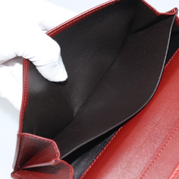 GUCCI GG Canvas Guccissima Long Wallet Red 282426 Auth 196044A