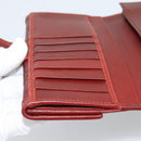 GUCCI GG Canvas Guccissima Long Wallet Red 282426 Auth 196044A-18