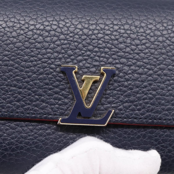 LOUIS VUITTON Portefeuille Capcine Compact Taurillon Clemence M63741 Auth 196045