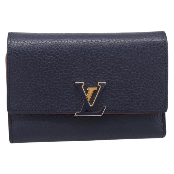 LOUIS VUITTON Portefeuille Capcine Compact Taurillon Clemence M63741 Auth 196045
