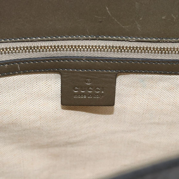 GUCCI GG Canvas Guccissima Horsebit Chain Patent leather 295403 Auth 196047A