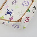 LOUIS VUITTON Monogram Multicolor Pochette Accessoires White M92649 Auth 196048V-13