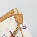 LOUIS VUITTON Monogram Multicolor Pochette Accessoires White M92649 Auth 196048V-14