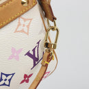 LOUIS VUITTON Monogram Multicolor Pochette Accessoires White M92649 Auth 196048V-15